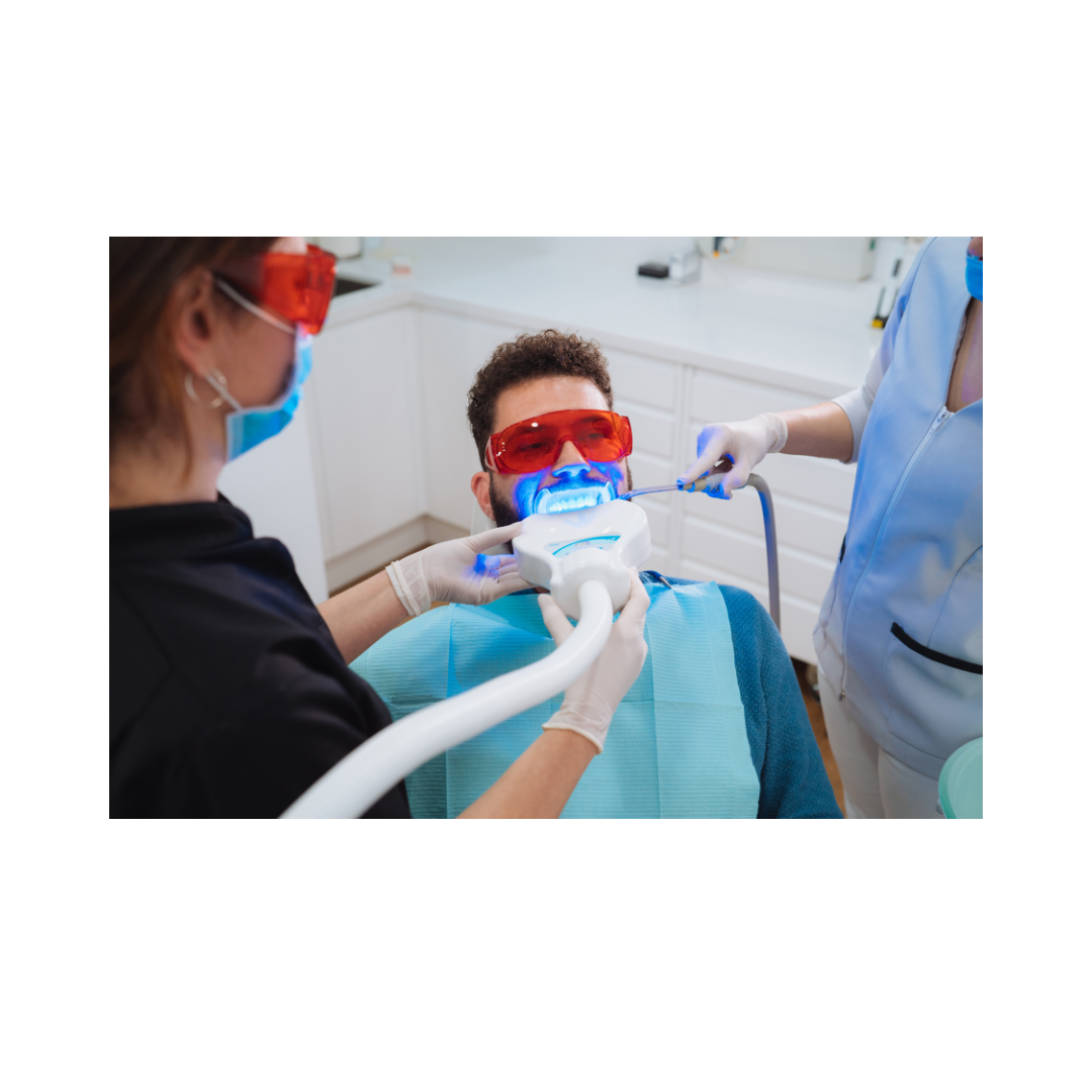 guy in dental chair Dentist Tinton Falls